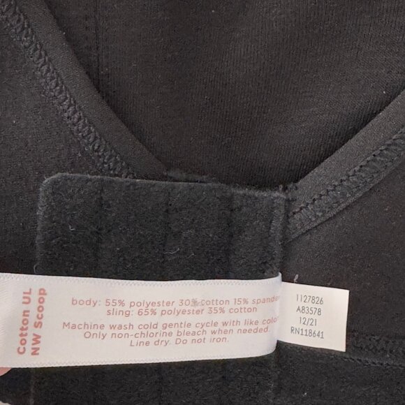 2 x CACIQUE Unlined Full Coverage No-Wire Black Bra The Cotton Collection 44C - Picture 13 of 16